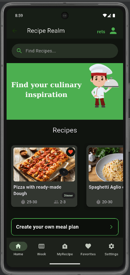 Recipe Realm screenshot